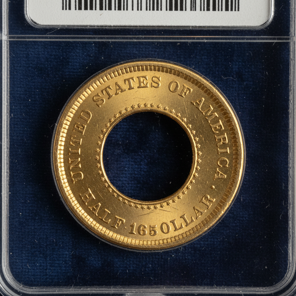 1852 Pattern Annular Gold Half Dollar: Under a Dozen Survive