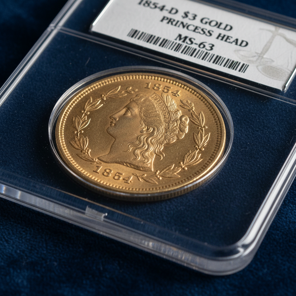 1854-D Three-Dollar Gold: Dahlonega's Rarest Strike