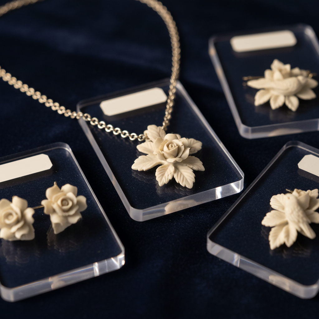 Carol Halmy's Bisque Porcelain Jewelry: 1980s Gem Flying Under the Radar