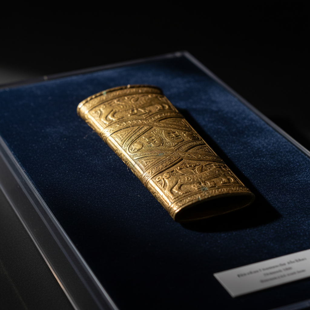 1,500-Year-Old Gold Sword Scabbard Unearthed in Norway